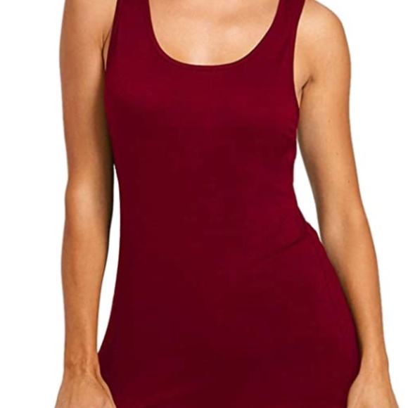 Womens RED American Flag Pattern Sleeveless Tank - Picture 2 of 4